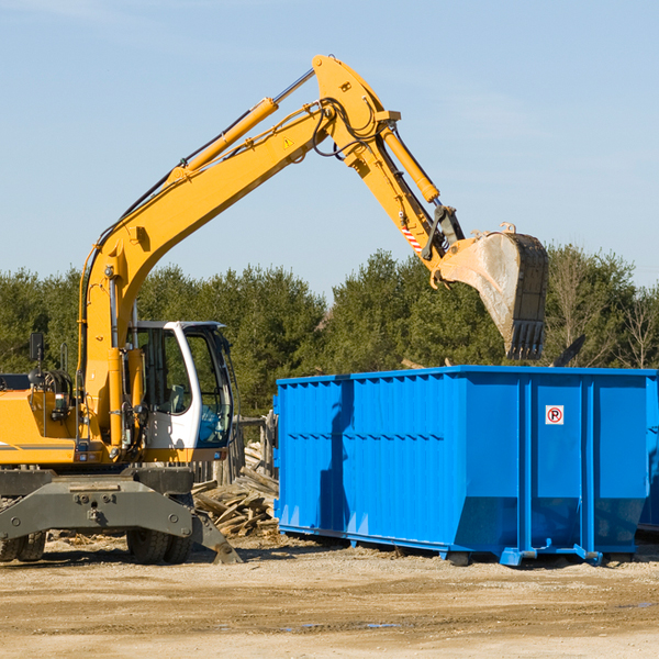 what size residential dumpster rentals are available in Arbon Valley